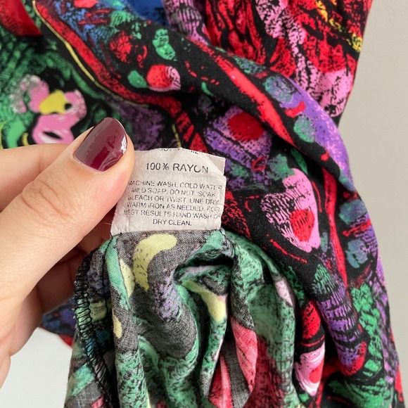 Jams World Dress Women L Florentine Sleeveless Floral Vintage Pullover Shift - Picture 7 of 9